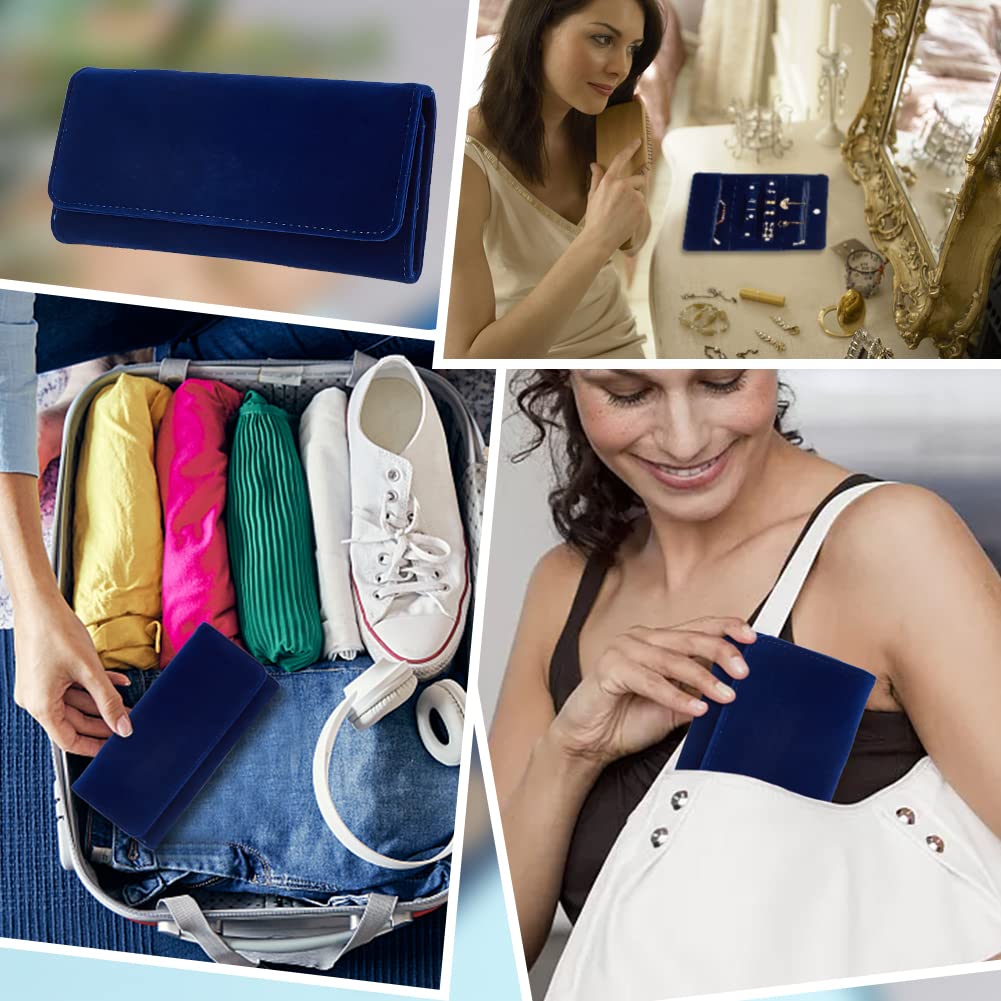 Portagioie Da Viaggio In Pelle - Organizer Pieghevole Con Tante Tasche