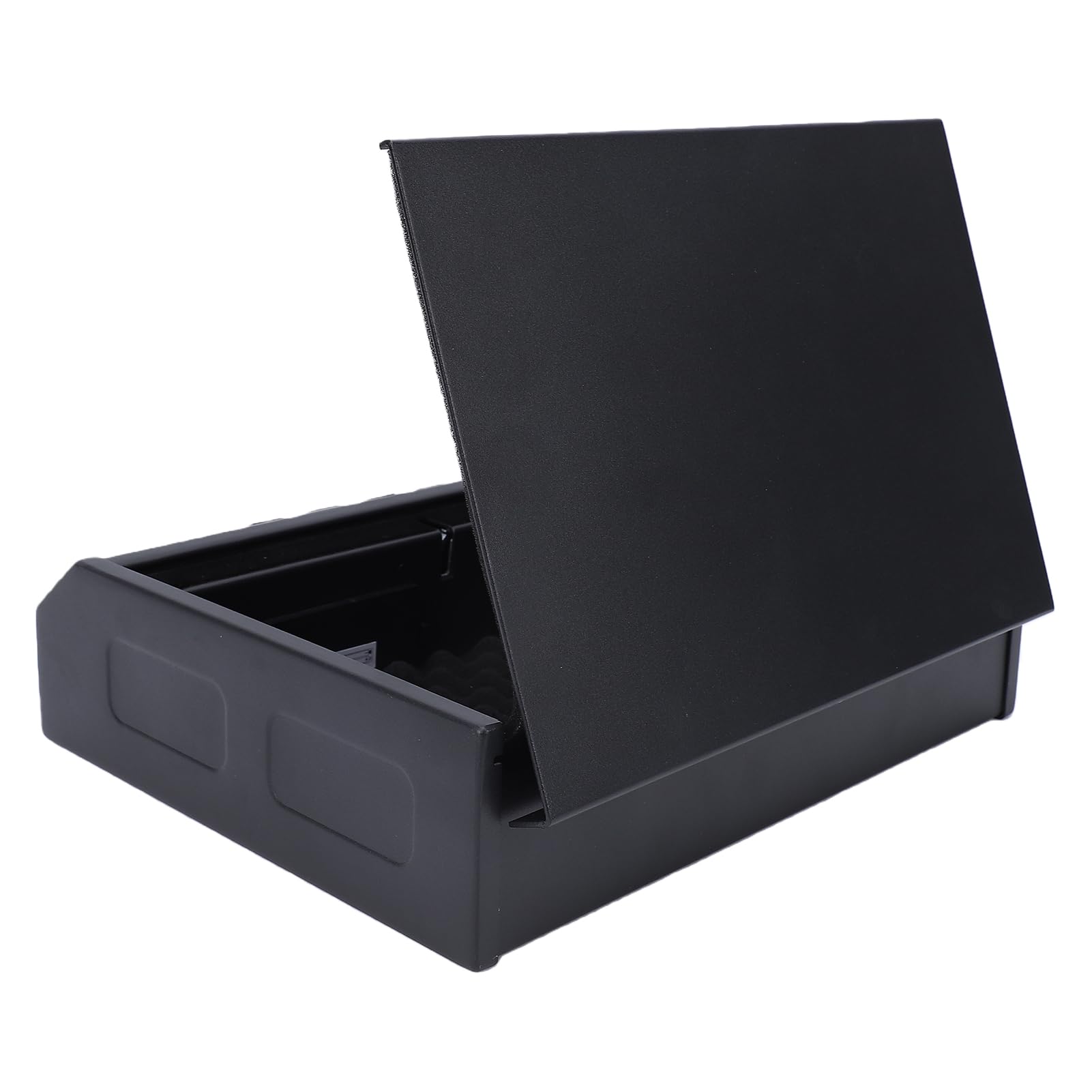Caja Fuerte Biométrica con Lector de Huellas Dactilares, Cerradura Digital con Llave de Seguridad y Cable de Acero Antirrobo con Luz LED para Armas de Fuego, Joyas, Pasaportes y (K2-1)