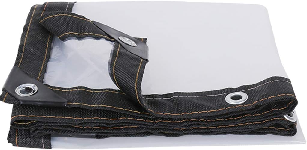 QUNA Transparent Tarps Cover Heavy Duty - Tarpaulin Clear for Greenhouse Plant Animal Warm Insulation Tarps,4x8m/12x24ft
