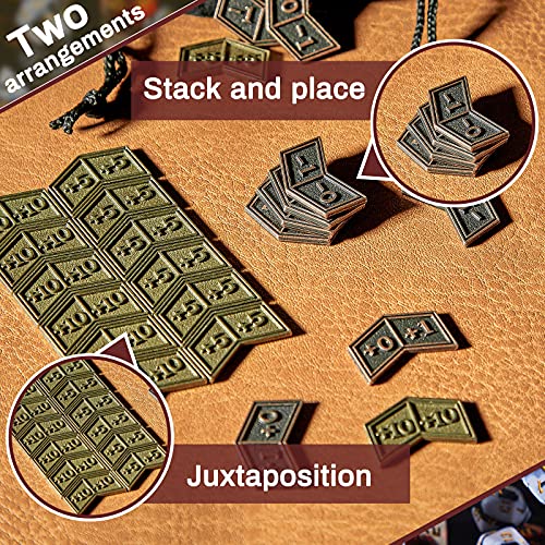 60 Pezzi Contatori in Metallo con Custodia in