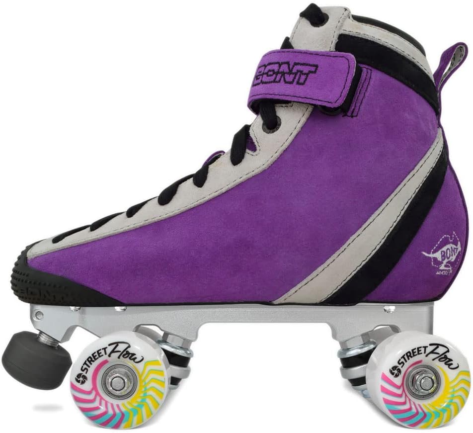 Bont Parkstar Purple Suede Professional Roller Skates for Park Ramps Bowls Street - Rollerskates for Outdoor and Indoor Skating