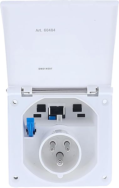 As - Schwabe 60484 Spina per Roulotte, 3 Pin, 230V/16A, Bianco - 1
