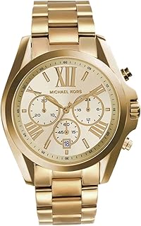 Michael Kors Bradshaw Women's Watch, Stainless Steel Chronograph Watch for Women with Steel or Leather Band