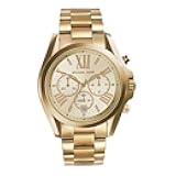 Michael Kors Bradshaw Women's Watch, Stainless Steel Chronograph Watch for Women with Steel or Leather Band