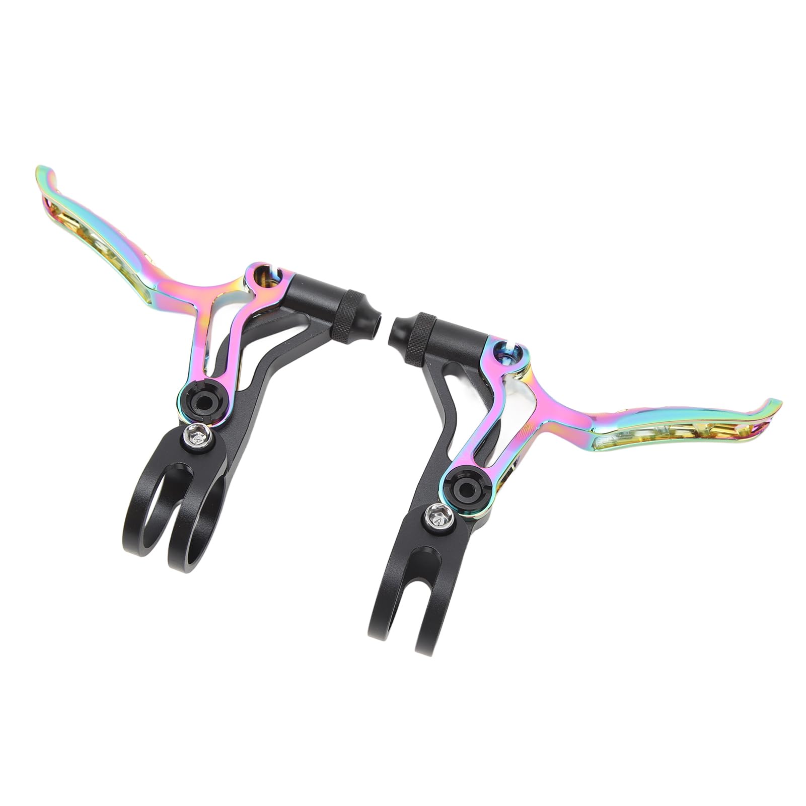 Leva del freno della bicicletta Lega di alluminio Maniglia del freno a V Leggera Resistente Risposta rapida per Mountain Bike Bici da strada Manubrio da 22,2 mm Confezione