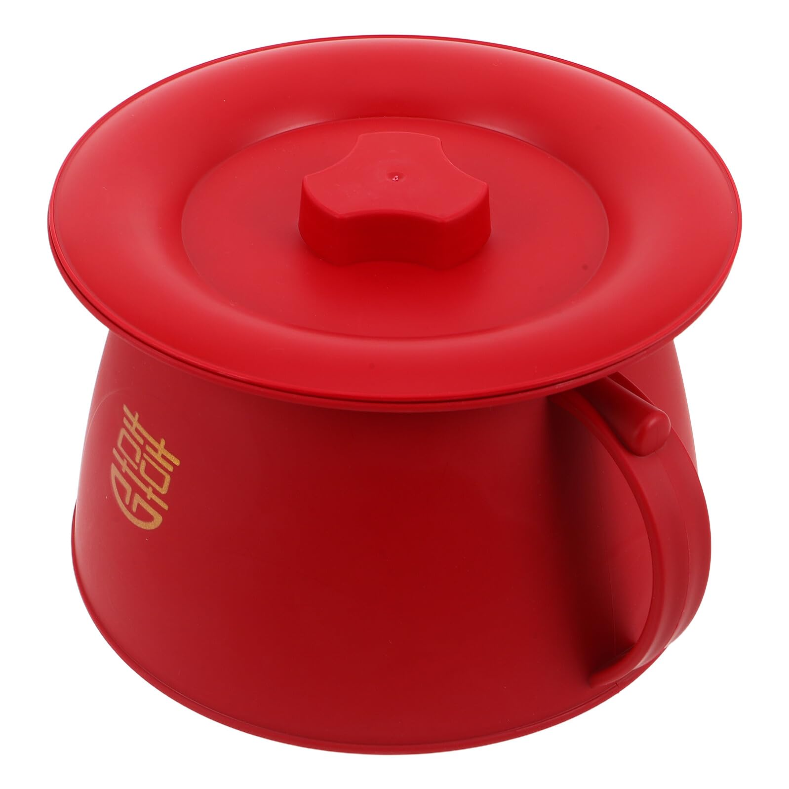PAMINGONO Orinal Portátil para Pequeños Rojo de Plástico Pp, Bacinilla Ergonómica Estable para Entrenamiento de Baño y Uso en Viaje, Urinario Unisex para Bebés y Postrados en Cama