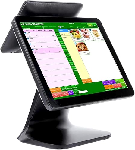 Vista 10 de ASSUR Sistema POS, caja registradora con pantalla táctil de 15 pulgadas, CPU J6412, 4 GB de RAM, SSD de 128 G, Windows 10 Pro, módulo WiFi