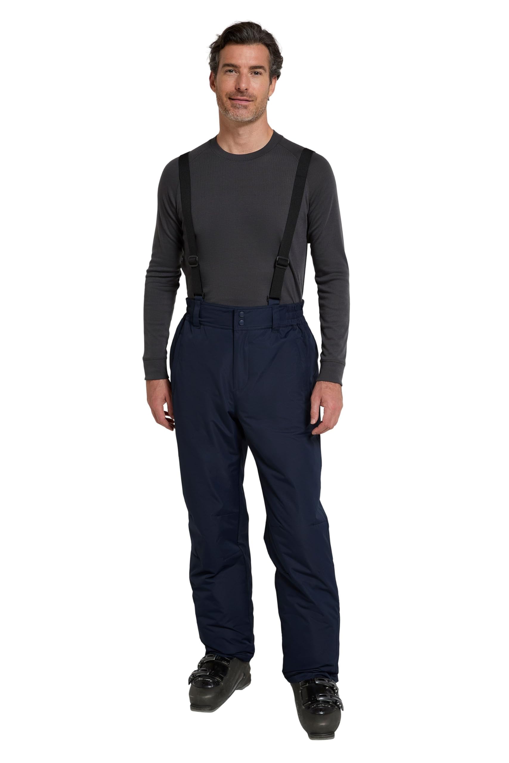 Mountain Warehouse Dusk II Mens Ski Pants - Warm Padded Fleece Lined Trousers, Thermal Tested -20 °C & Snowpoof - Winter Skiing, Winter Sports, Walking Navy 2XL