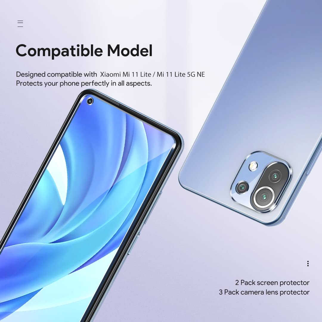 3er Pack Blaulichtfilter Folien Für Xiaomi Mi 11 Lite 5G – Display Schutz Mit Blaulichtfilter & Selbstheilung