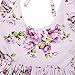 Flofallzique Girls Beach Floral Princess Dress with Rose Girl Kids Clothes（Purple） (3, Purple)