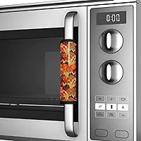 Vista 4 de 6 fundas para manija de puerta de refrigerador de Acción de Gracias, cubierta de manija de nevera de otoño, hoja de arce, protector de manija