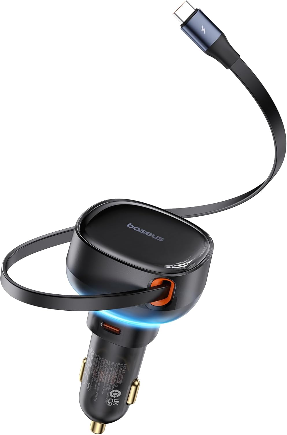 Baseus 60W Retractable USB C Car Charger