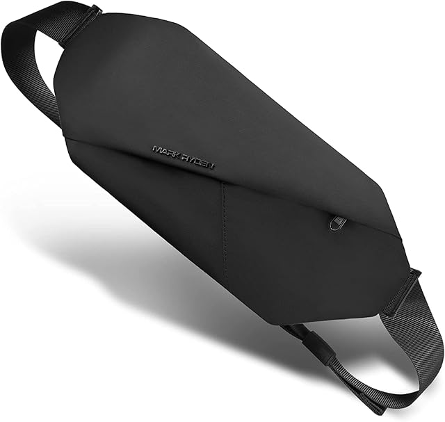 MARKETRON Ultralekka torba typu sling bag, wodoszczelna torba na ramię, dla mężczyzn, mała torba na klatkę piersiową, modna torba biodrowa na podróż, do szkoły, na wędrówki, fitness, rower,