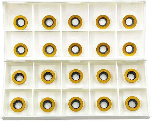 Miniatura 34 de 11 unids RPMT10T3 MOE R5 insertos de fresado de carburo indexable cortador de cuchilla con 5/8 "/16 mm SRDPN1616H10 Carburo indexable Herramientas