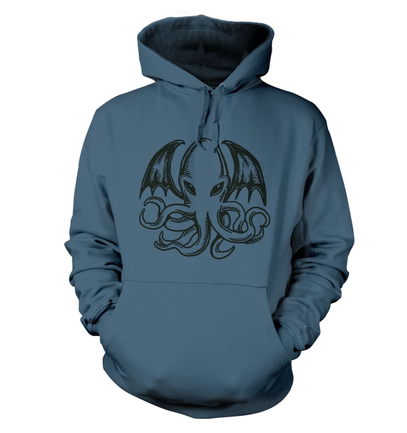 Monster Hoodies By Big Mouth Men's Airforce Blue Cthulhu Hoodie - Xx Large (52" Chest)