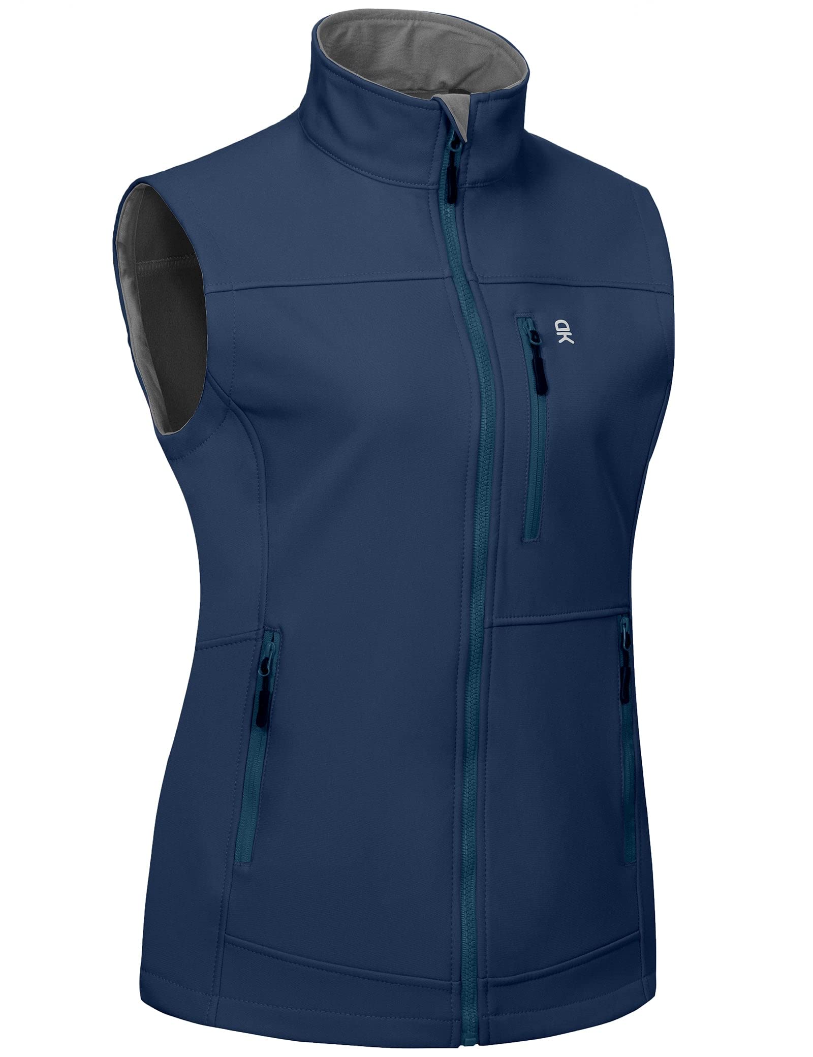 Little Donkey Andy Weste Damen Wasserdichte Softshell Ärmellose Jacke Winddicht Warm Atmungsaktiv Fleeceweste für Laufen, Wandern, Golf