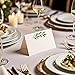 Greenery Table Place Cards,30Pcs 3.9x3.5inch Green Leaves Style Blank Cards for All Occasions and Events Dinner Party Seating