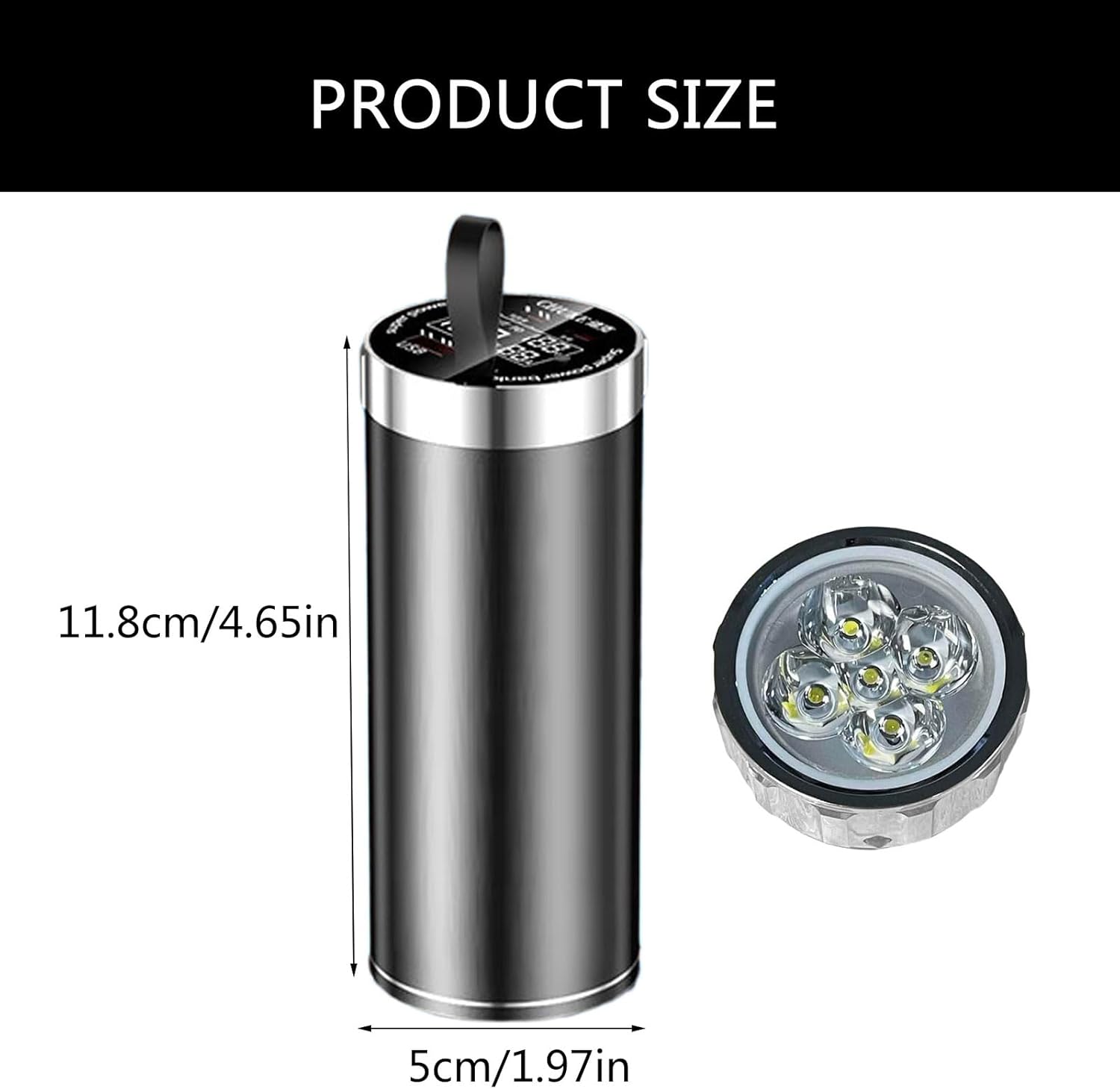 大容量 46950 パワーパックケース USB高速充電&amp;LED懐中電灯付き キャンプや登山に使いやすい