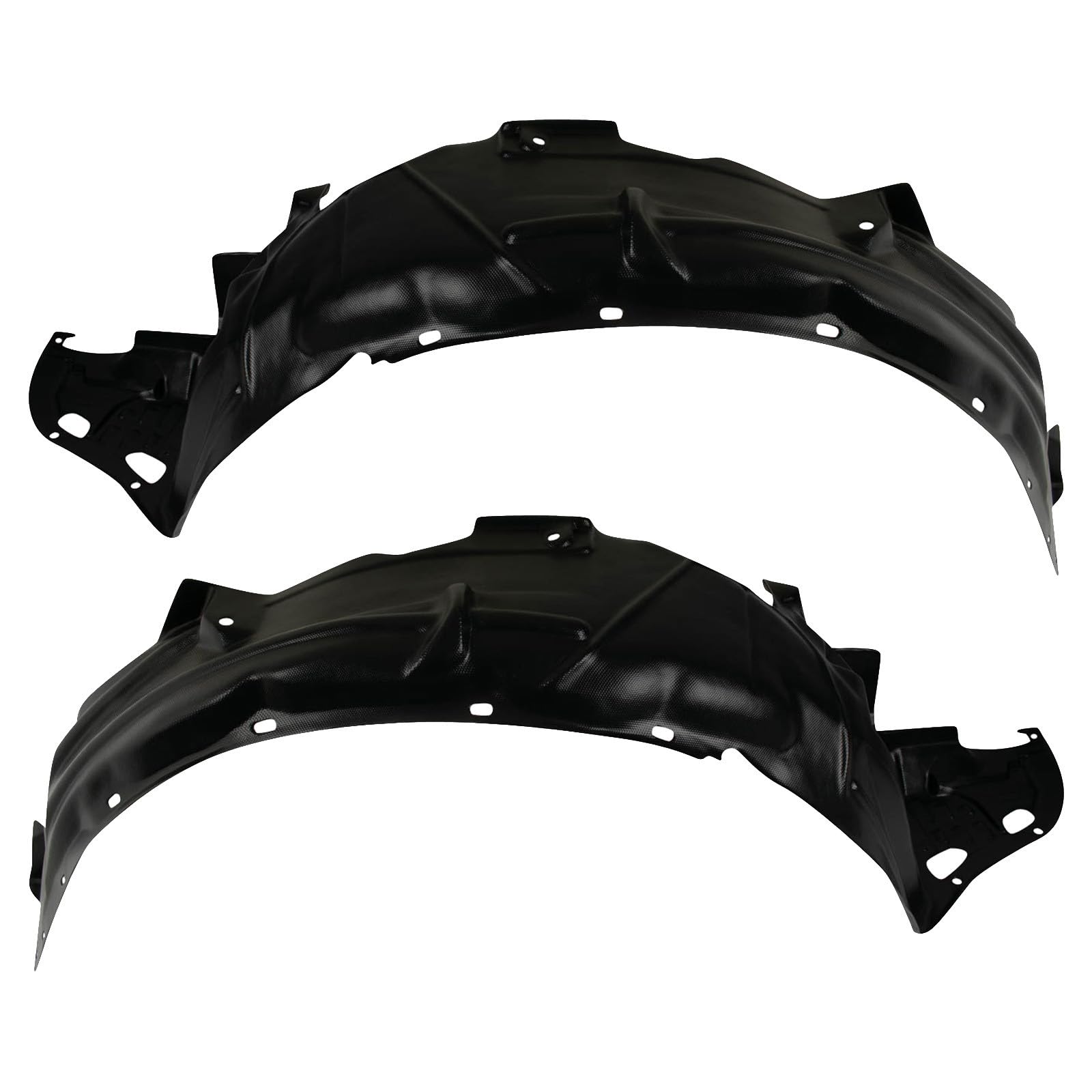 TRQ Front Driver and Passenger Side Inner Fender Liner Set | For 2003-2007 Honda Accord Sedan