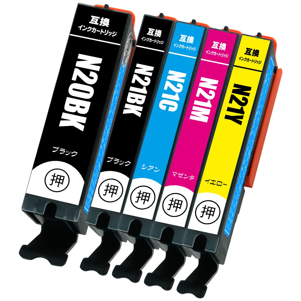 Amazon.co.jp: Inc.com XKI-N21 (BK/C/M/Y) + XKI-N20 (PGBK/顔料