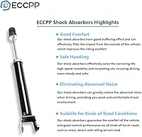 Vista 5 de Amortiguadores y puntales, amortiguadores delanteros y traseros ECCPP compatibles con 2003 2004 2005 para Infiniti G35, 2003 2004 2005 para Nissan