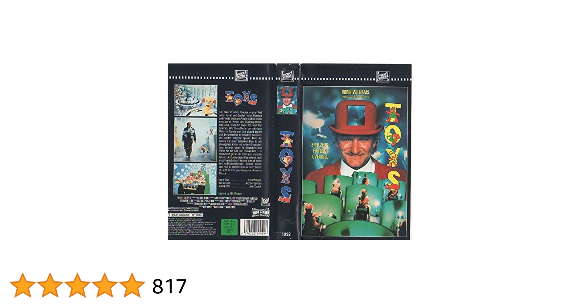 Amazon.com: Toys [VHS] : Robin Williams, Michael Gambon