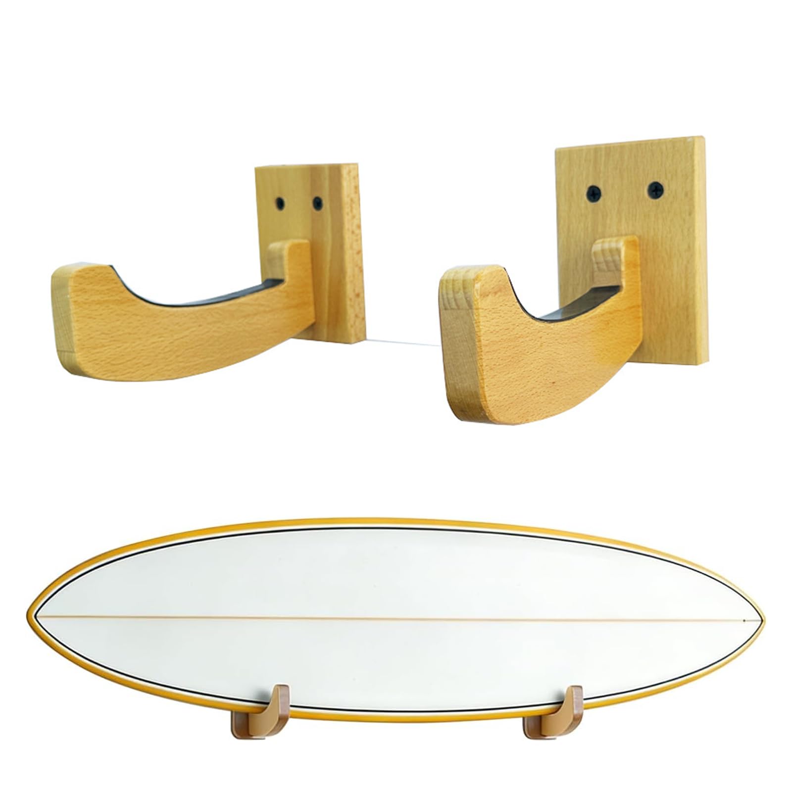 Soporte de Pared Universal para Tabla de Surf, Snowboard y Skateboard - Colgador para Tablas Largas y Cortas