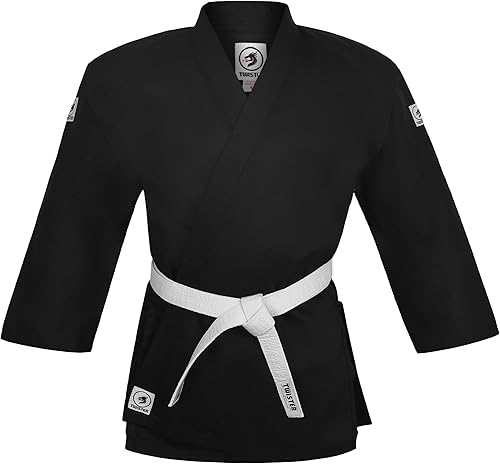 Miniatura 8 de Twister Karate Gi Uniforme profesional de karate Kimono de karate para estudiantes de calidad premium Traje de karate de 8 onzas para adultos y