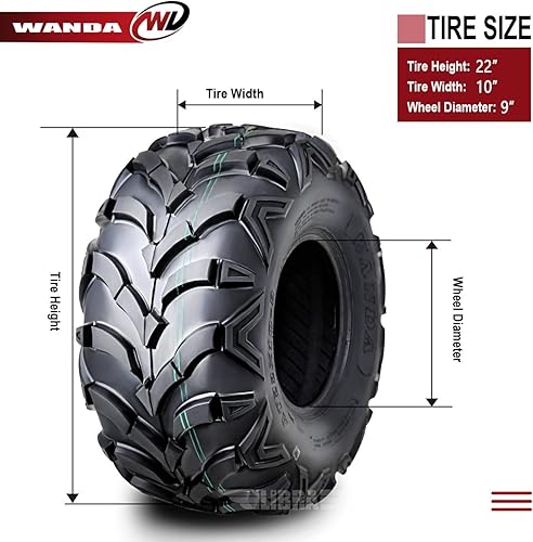 Vista 33 de Wanda - Juego de 2 neumáticos P341 para ATV/UTV
