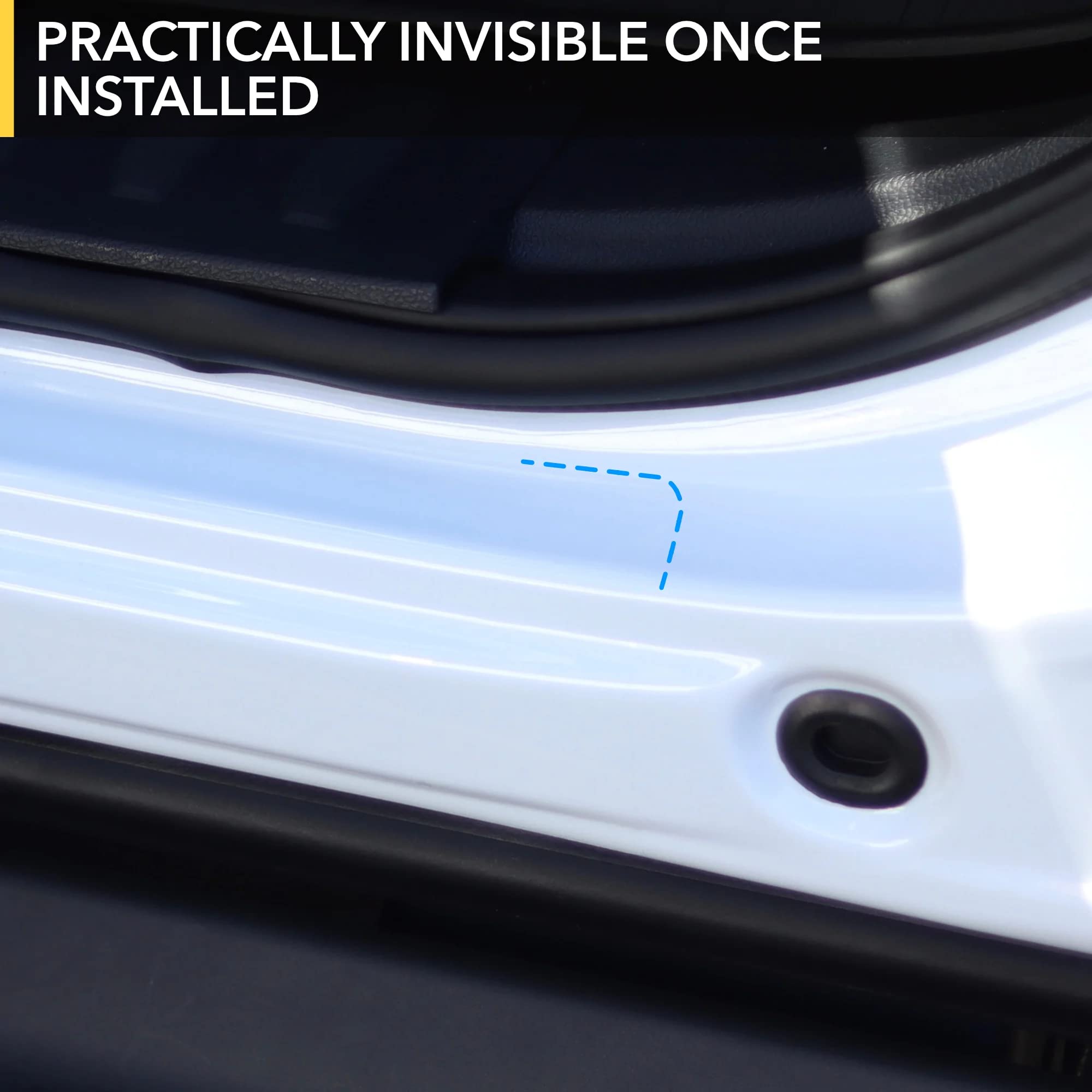 TWRAPS Door Entry Clear PPF for Ford F-150 Lightning (Pro, XLT, Lariat, Platinum) 8mil for All 4 Doors, Anti-Scratch, Door Guard, Stain-Resistant, Pet Friendly, Entry Point Protection.