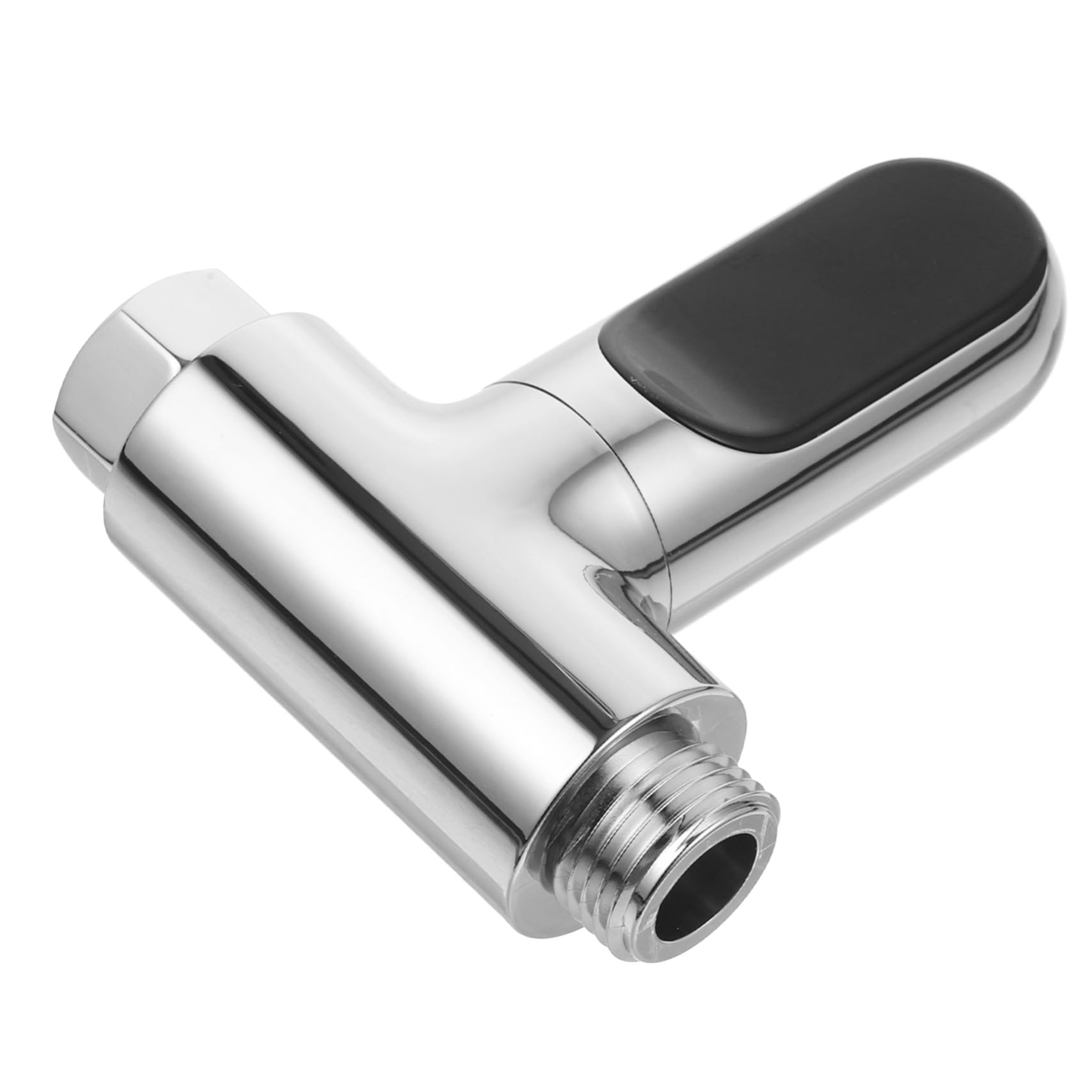 LED Wasserthermometer Drehbar, Dodekagonform, Batterielos, Silber | Dusche und Wasser, Kunststoff Metall, Temperaturbereich 5–85 °c, Messgenauigkeit ±0, 5 °c