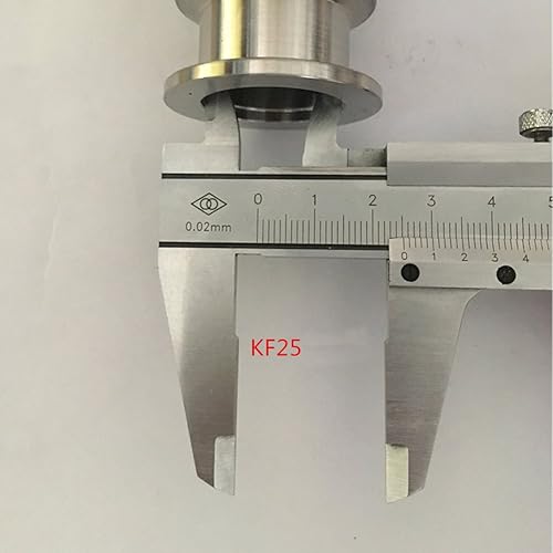 Vista 5 de Manguera de fuelle de metal KF-25, tamaño de brida ISO-KF NW-25, acero inoxidable 304, tubo de fuelle corrugado al vacío (78.740 in/78.74 pulgadas)