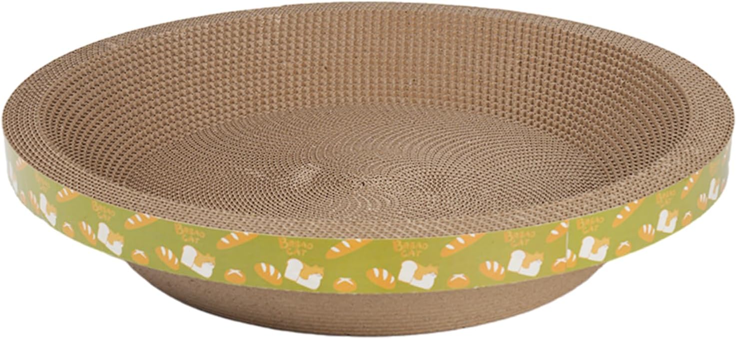 Oval Cat Scratch Pad Bowl Nest, Cardboard Cat Scratcher