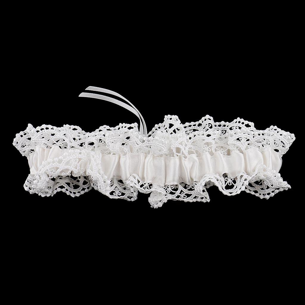 CLUB BOLLYWOOD Fashion Delicate Beige Lace Floral Crystal Bowknot Wedding Garter Gift Bride Bridesmaid Hen Night Costume Prop | Garters | Garters-image-27