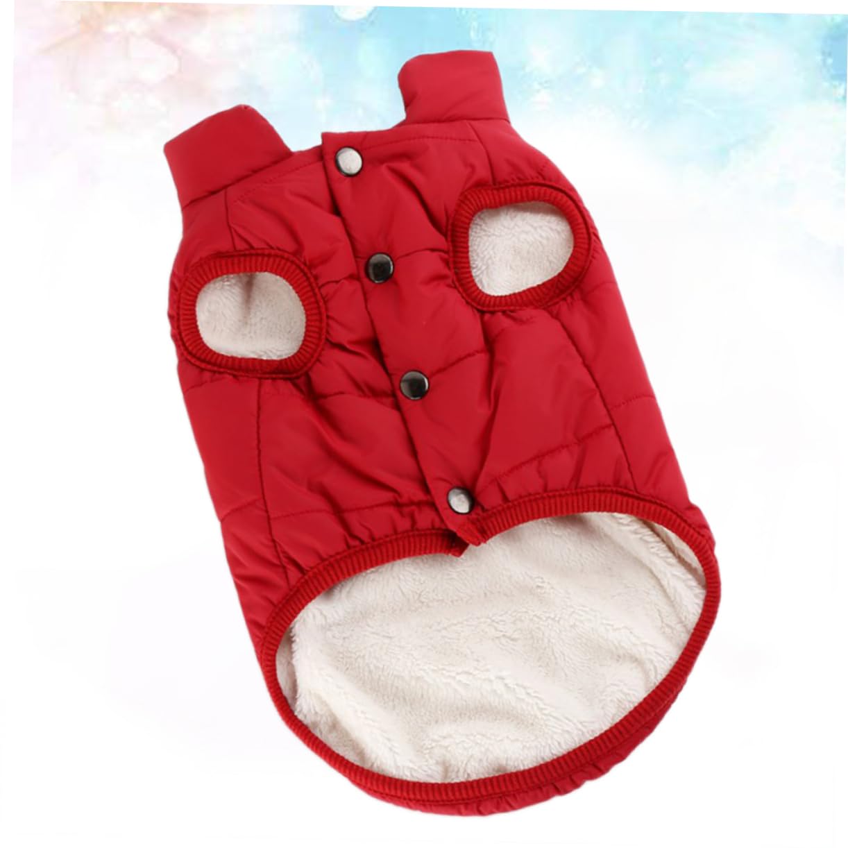 BESPORTBLE 3 Piezas Ropa para Perros pequeños para el Invierno Abrigo de Perro Ropa de Abrigo para s Invierno algodón Acolchado o de o Rojo