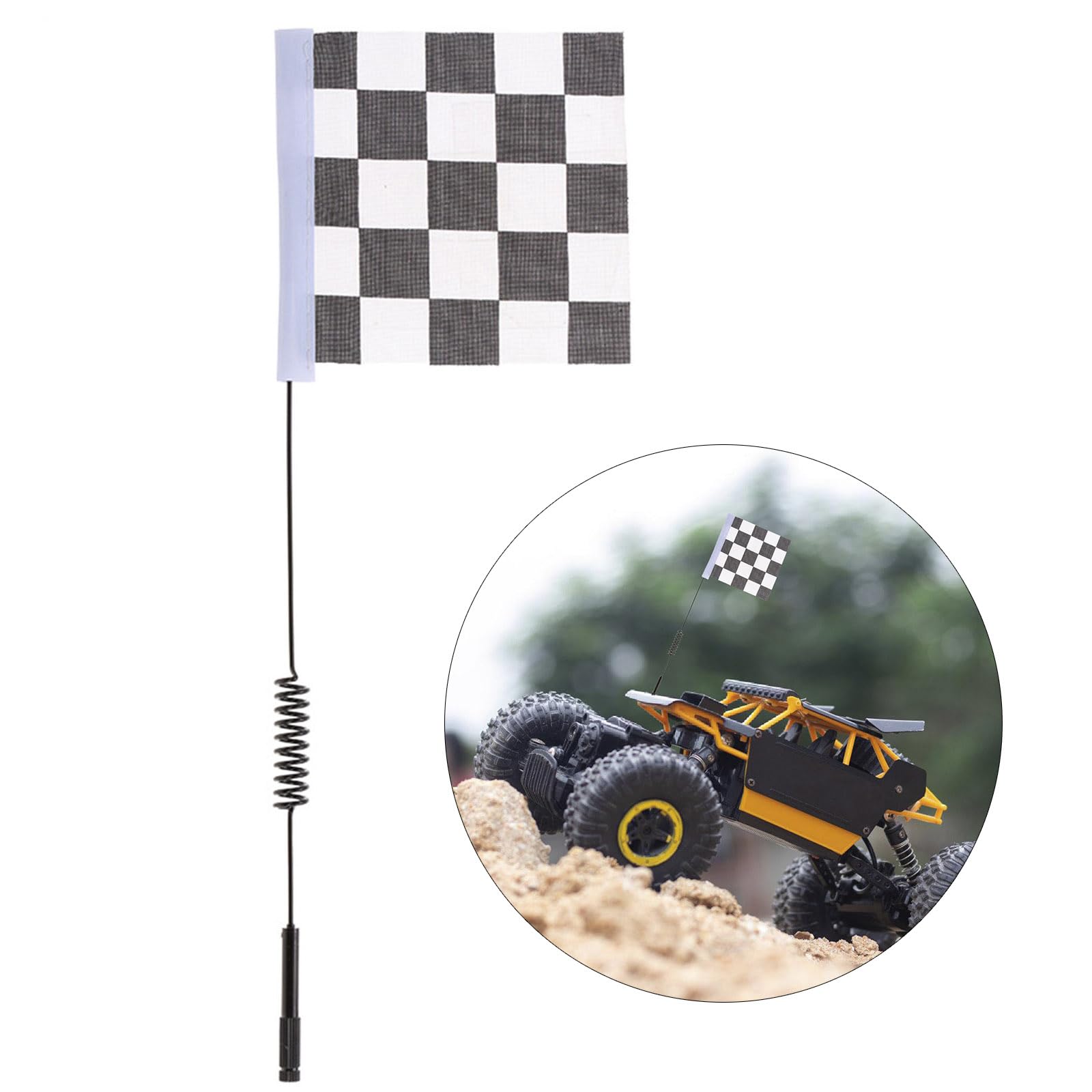 30cm Remote Control Climbing Car Antennas with Flags for Car Decoration Model Car Project Modified Kits Easy Install