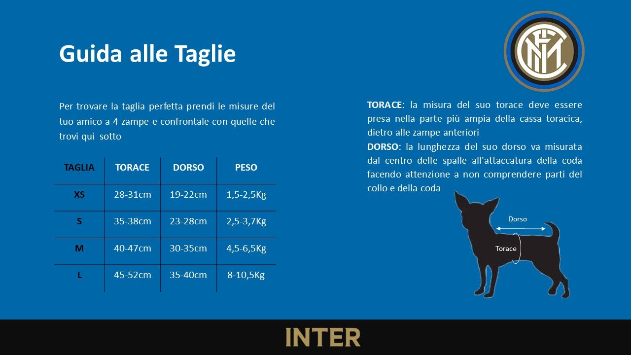 Inter Produit Officiel pour Chien, sans Genre Noir
