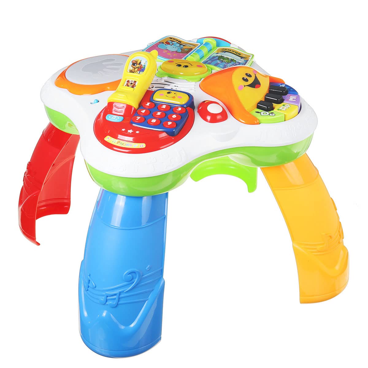 Mokshith Musical Learning Table Baby Toys Early Education Toys Music Activity Center Table Baby Sound Toy for Infant Babies Toddler Boys Girls