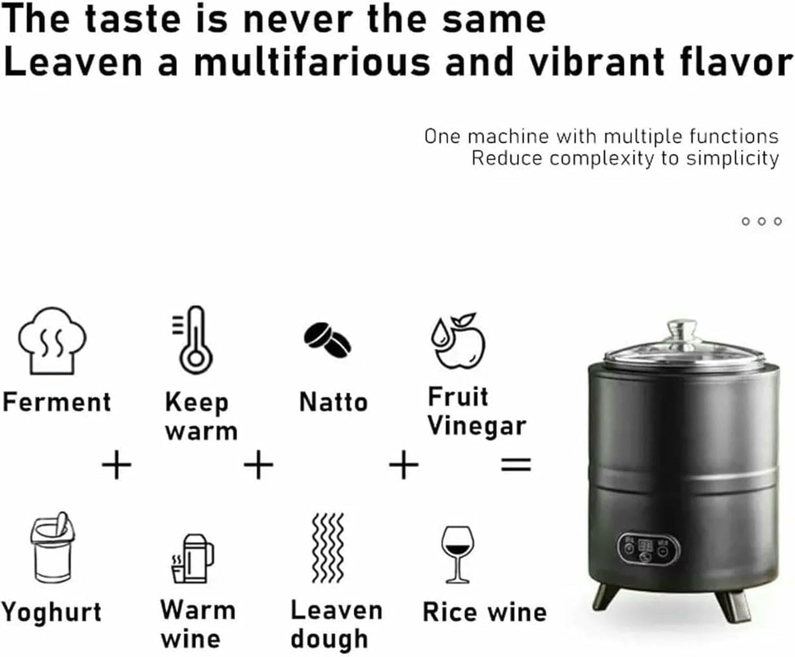 Fabricante De Yogur Comercial, Máquina De Fermentación Automática De Yogur, Fermentador Eléctrico para Vinagre De Fruta, Yogur, Natto, Vino De Arroz
