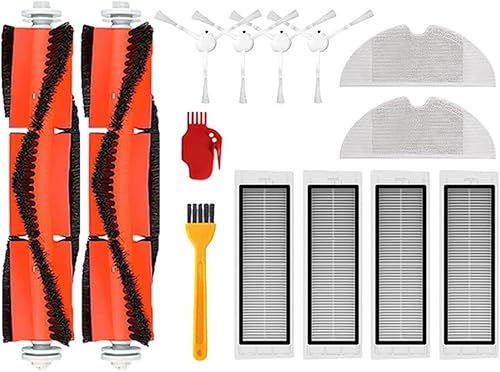 McbeAn Filtro Hepa compatible con Xiaomi Robot Trapeador de aspirador compatible con Mijia 1C 1T Compatible con Dreame F9 Trapeador de tela Cepillo