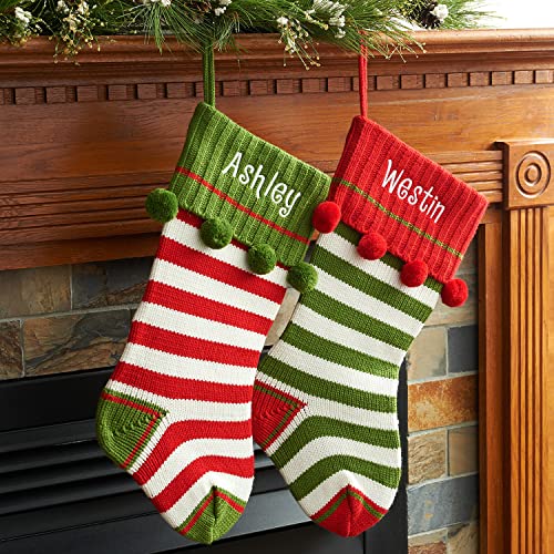 Personalized Planet Knit Christmas Stocking with...