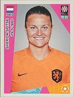 Vista 1 de Pegatinas de la Copa Mundial Femenina de Panini FIFA 2023 #354 Sherida Spitse Países Bajos Mini Pegatina de Futbol de Fútbol