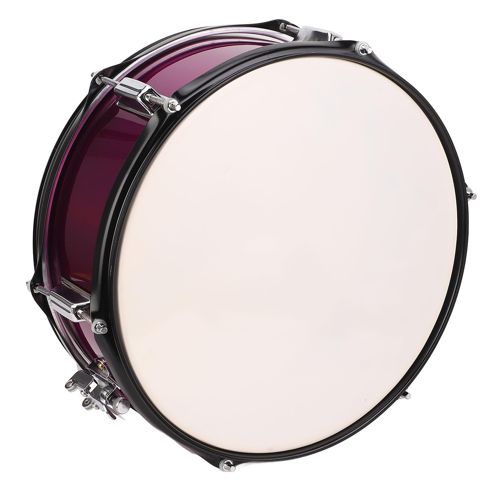 EMUKOEP Strumento a Percussione Rullante Rose Red con Bacchette, Accordatore e Tracolla, Suono Potente per Batteristi, Professionisti, Set di Rullante 14x5,5 Pollici, 6 Cerchi per Batteria, Fusto in