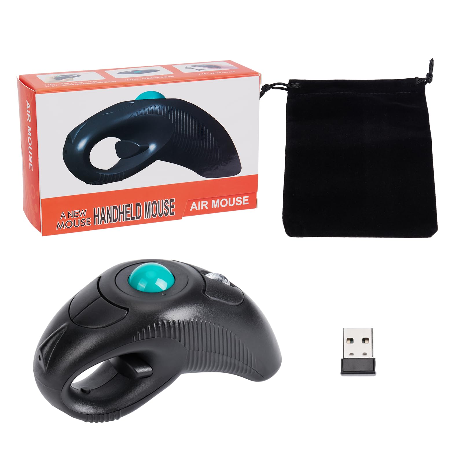 Souris Trackball Souris sans Fil USB Hanheld avec Laser pour droitiers ou gauchers