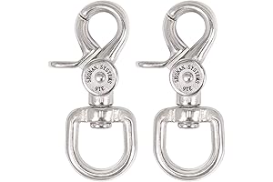 SHONAN 2.65" 130 Lbs Capacity Stainless Steel Swivel Trigger Snap Hooks for...