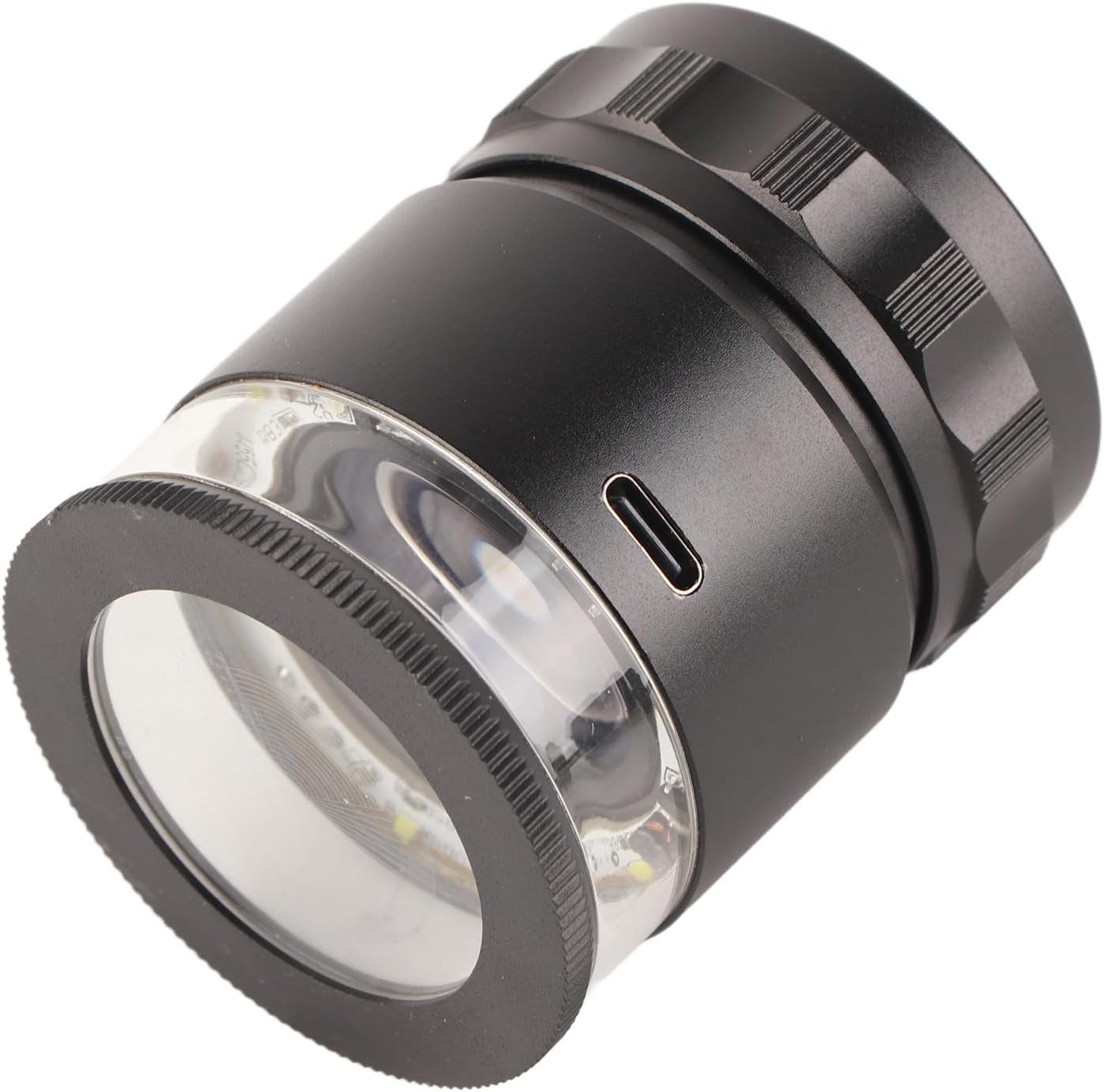 10X Jewelers Loupe Magnifier with 6 LED Light Rechargeable Illuminated Jewelers Magnifying Glass for Gems Jewelry Stamps, 28mm Field