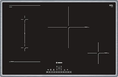 Bosch PVS845FB5E Series 6 Induction Hob (Self-Stand) / 80 cm/Black/All-Round Frame/DirectSelect / 17 Power Levels/PowerBoost/MoveMode/CombiZone