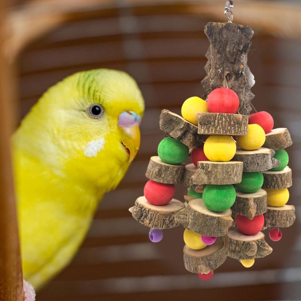 F Fityle Jouets pour Oiseaux Variés à Déchiqueter, Perruches, Inséparables, Perroquets, Perruches Ondulées pour Branches