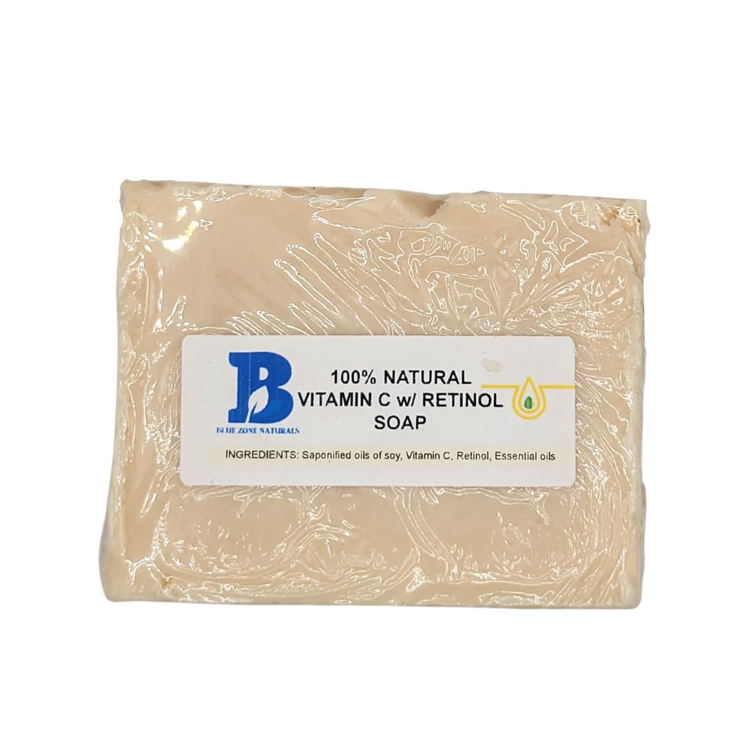100% Natural Vitamin C with Retinol Soap - Various Soap Cut sizes (Brick 9-10.9 oz, Hi-Exfol Bath)