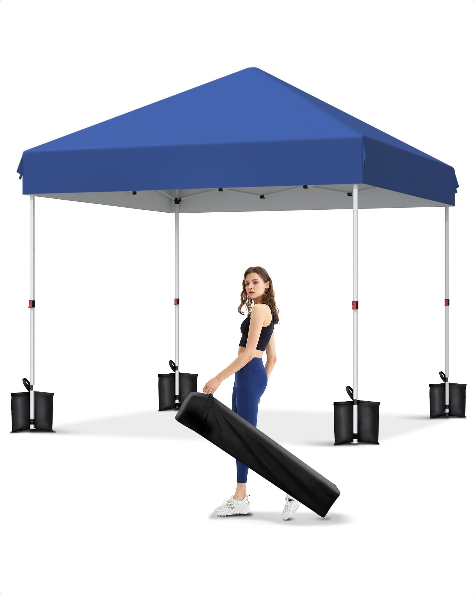 210D Oxford Gazebo Pop Up 3x3m, Portable Folding Gazebo with Carry Bag